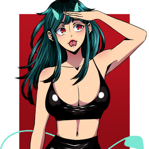 Buxom demon girl.